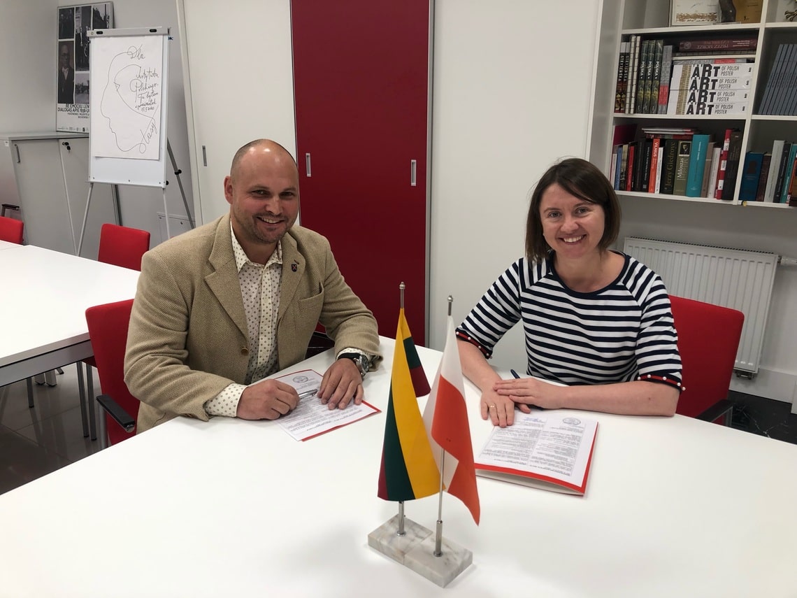 Pasirašyta bendradarbiavimo sutartis su Lenkijos institutu Vilniuje